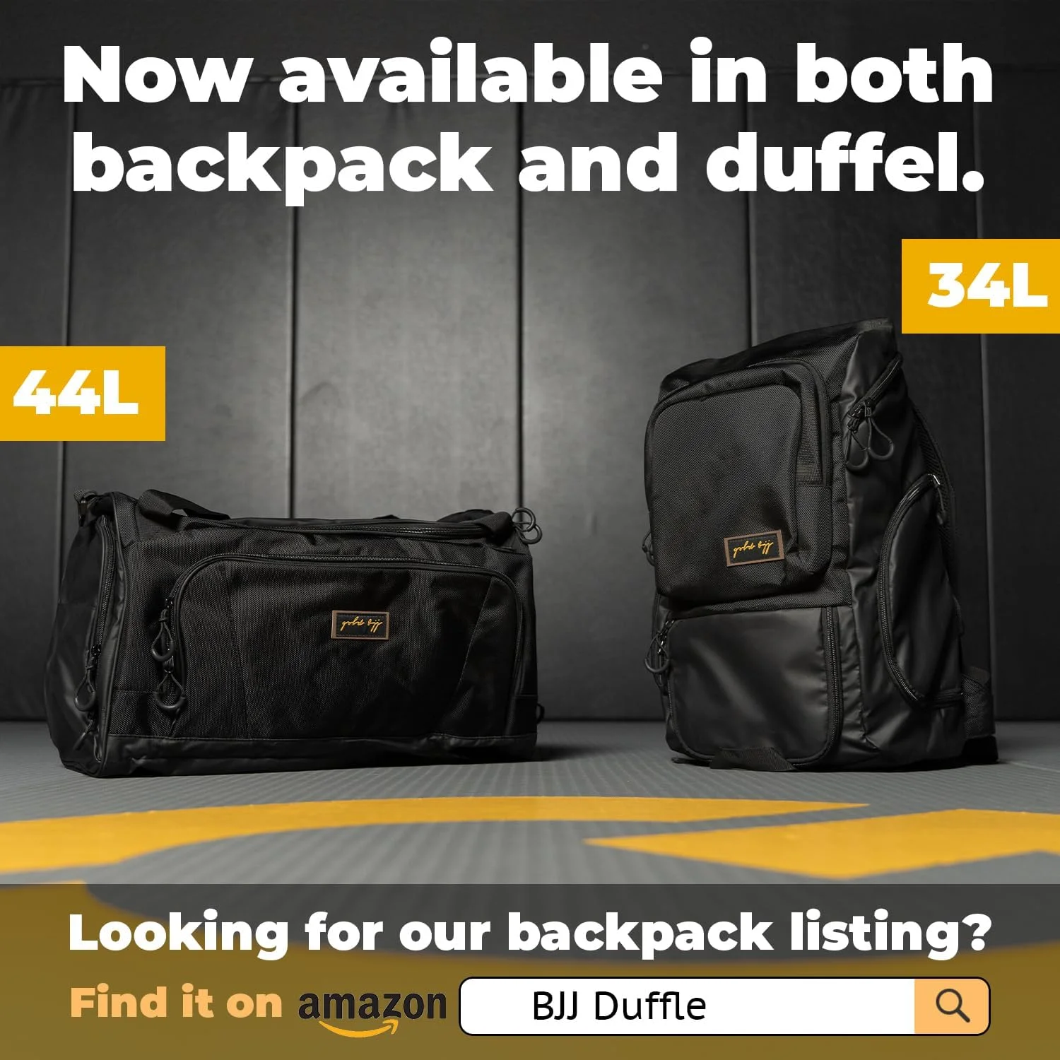 کوله پشتی طلایی BJJ جیو جیتسو - کیف باشگاهی مقاوم با جیب ضد آب برای لباس کوله پشتی طلایی BJJ جیو جیتسو - کیف باشگاهی مقاوم با جیب ضد آب برای لباس