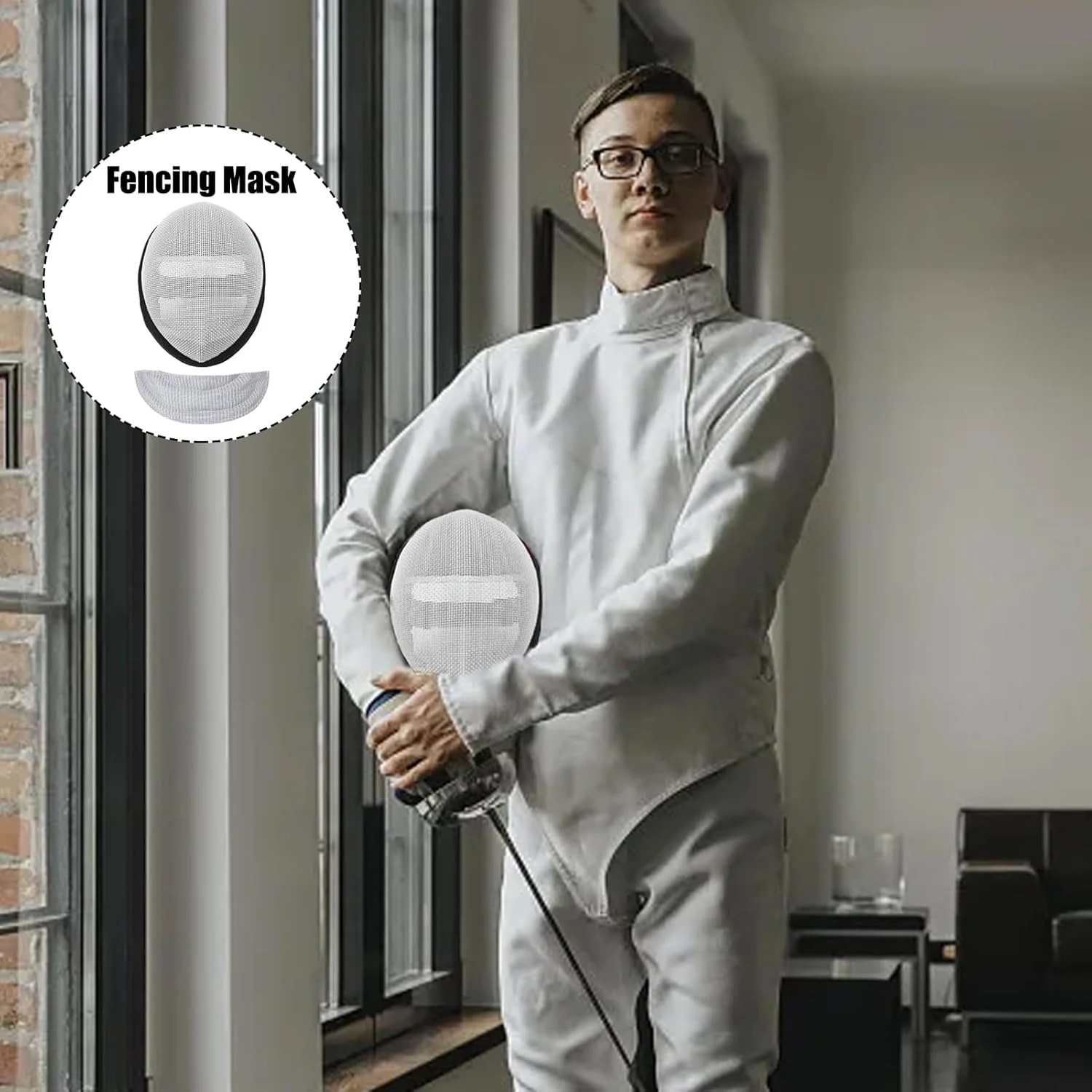 کلاه های شمشیربازی | ماسک پوشش سر شمشیربازی | کلاه ایمنی پوشش سر، تجهیزات ایمن و محکم، تنفس پذیر برای ورزشکاران