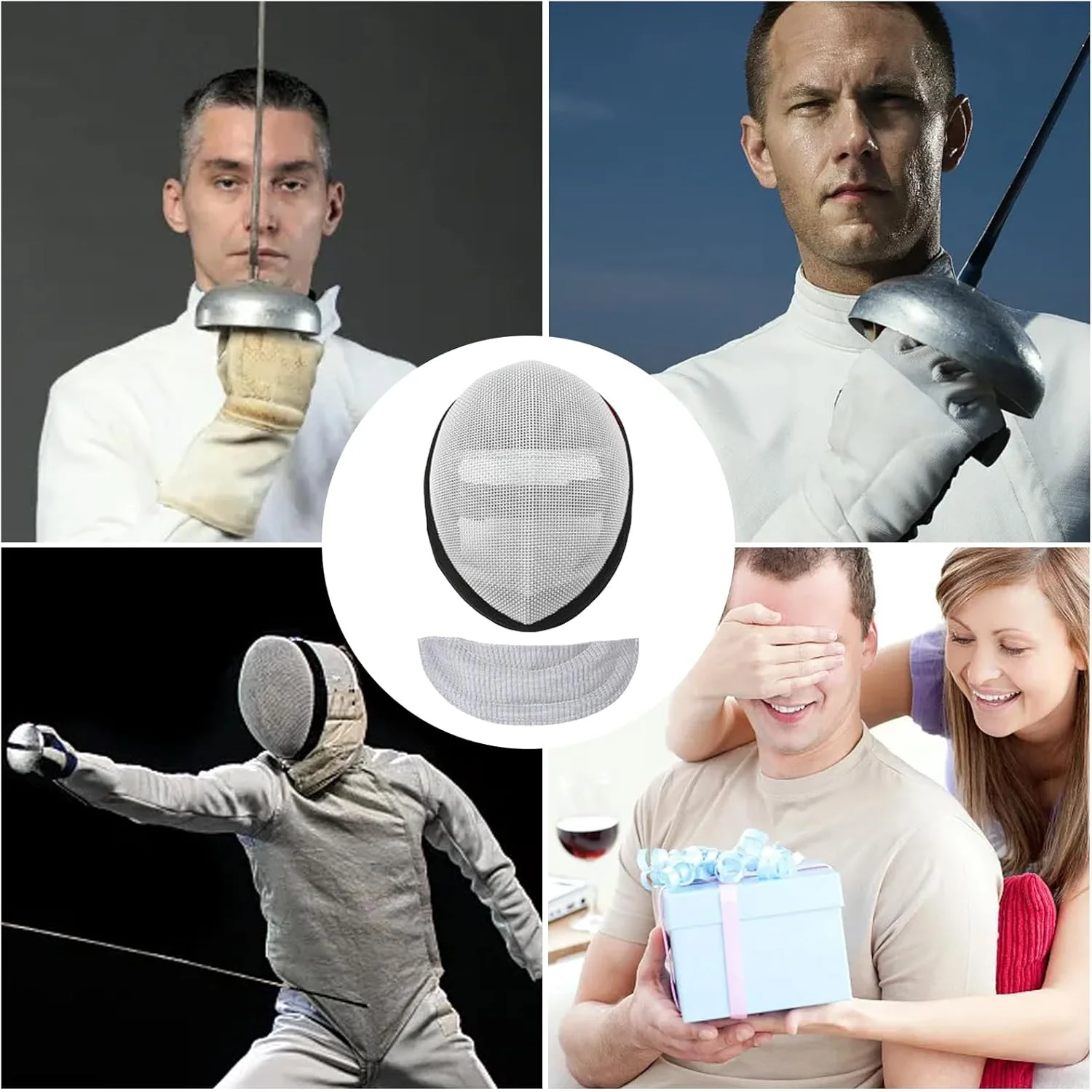 کلاه های شمشیربازی | ماسک پوشش سر شمشیربازی | کلاه ایمنی پوشش سر، تجهیزات ایمن و محکم، تنفس پذیر برای ورزشکاران