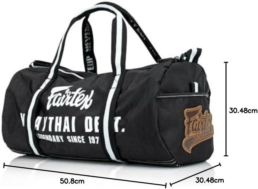 کیف استوانه ای سبک رترو Fairtex BAG9 مناسب بوکس تایلندی، ورزش های رزمی و باشگاه کیف استوانه ای سبک رترو Fairtex BAG9 مناسب بوکس تایلندی، ورزش های رزمی و باشگاه