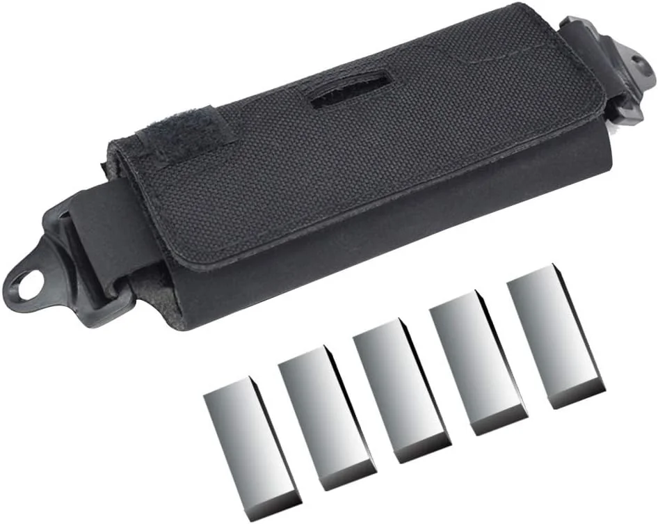 کیف وزنه تعادل کلاه DONGKER، کیف وزنه تعادل تاکتیکی، کیف وزنه تعادل با پنج بلوک وزنه برای OPS Fast BJ PJ MH کیف وزنه تعادل کلاه DONGKER، کیف وزنه تعادل تاکتیکی، کیف وزنه تعادل با پنج بلوک وزنه برای OPS Fast BJ PJ MH