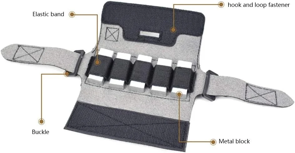کیف وزنه تعادل کلاه DONGKER، کیف وزنه تعادل تاکتیکی، کیف وزنه تعادل با پنج بلوک وزنه برای OPS Fast BJ PJ MH