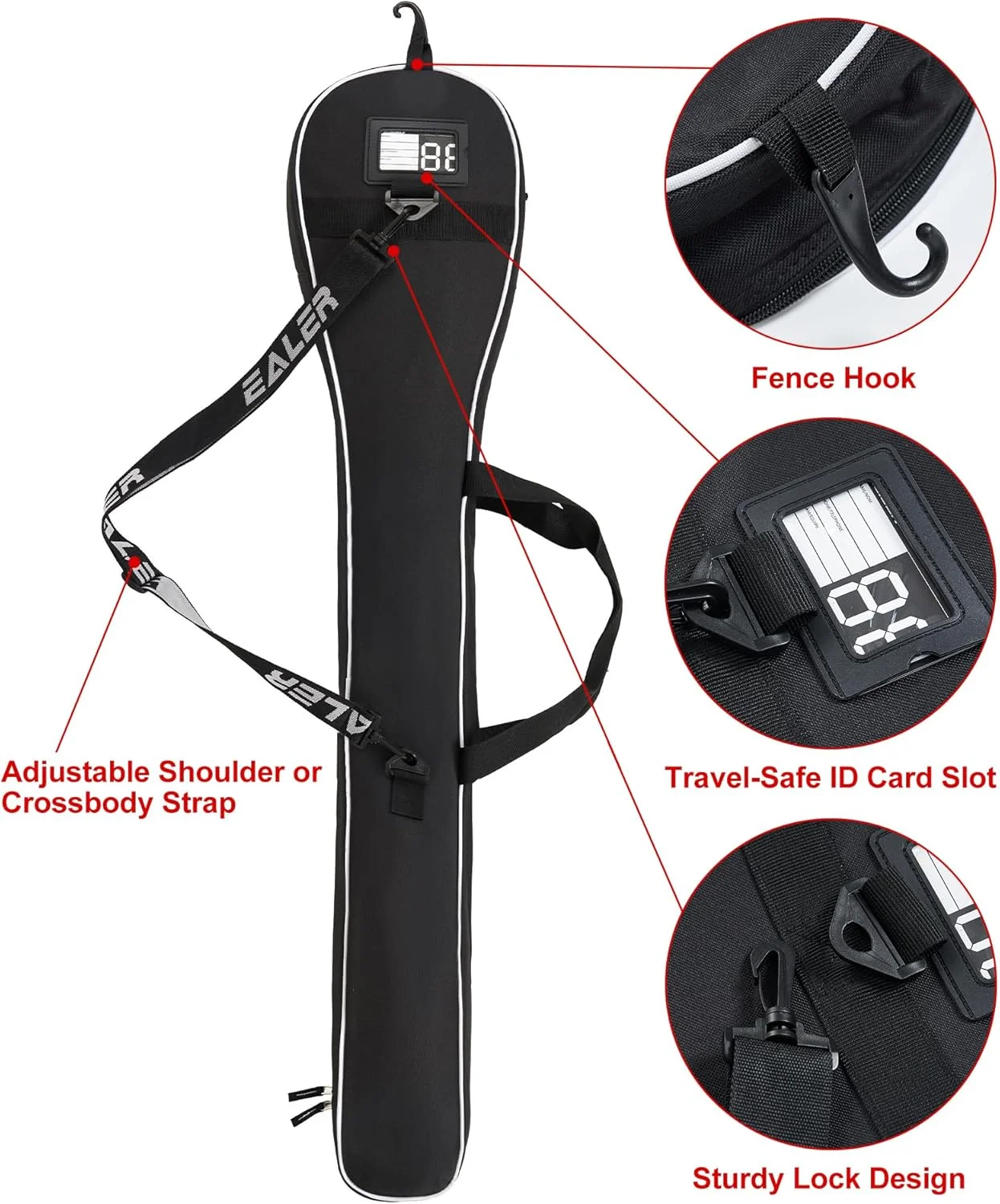 کیف حمل چوب لاکراس EALER ELB200 کیف حمل چوب لاکراس EALER ELB200