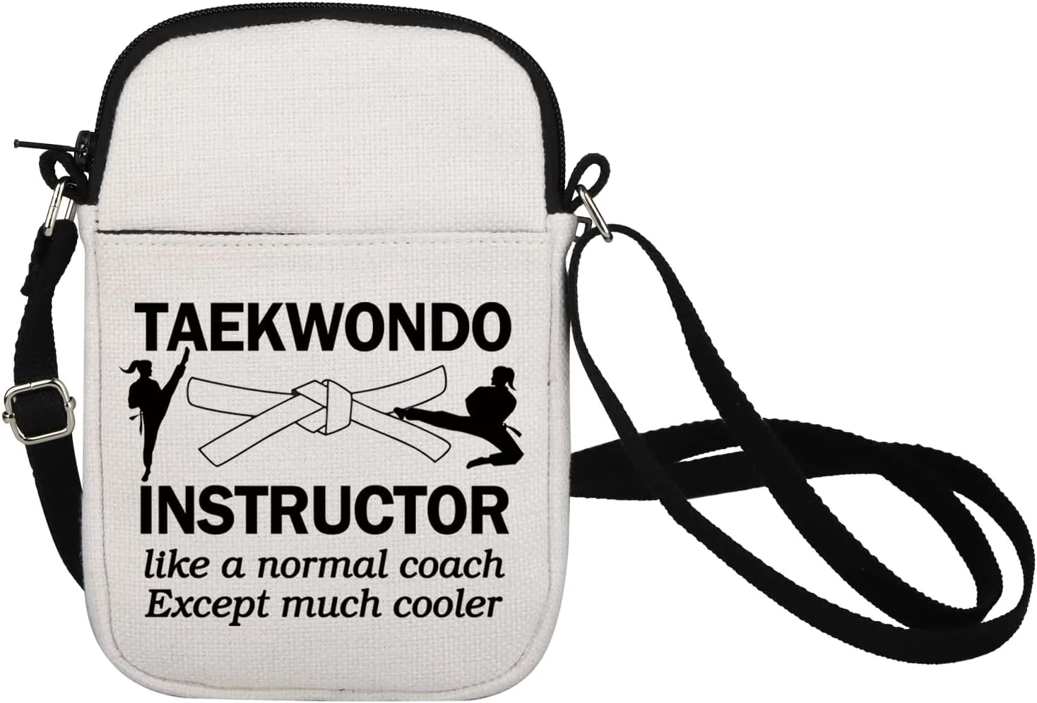 کیف کراس بادی تکواندو BNQL، هدیه برای مربی تکواندو، شبیه یک مربی معمولی اما باحال‌تر، کیف موبایل