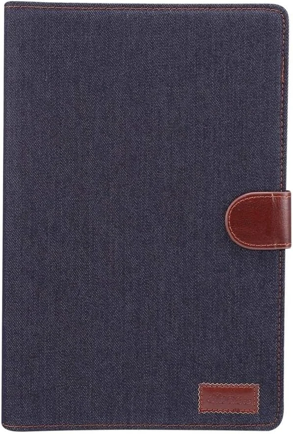 کیف تبلت برای گلکسی تب S6 10.5 T860، کیف محافظ چرمی افقی با بافت PC، دارای هولدر، جای کارت، کیف پول و قاب عکس (مشکی) (رنگ: مشکی)