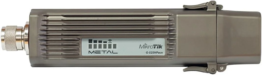 اکسس پوینت وایرلس بیرونی Mikrotik Metal 52 ac با سرعت 54 مگابیت بر ثانیه و قابلیت تغذیه از طریق اترنت (PoE)