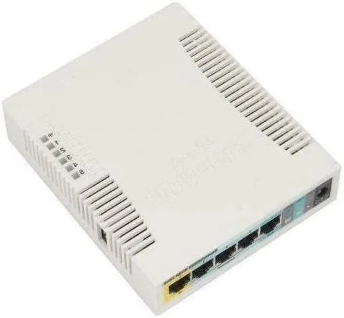 روتربورد Mikrotik RB951Ui-2HnD با فرکانس 2.4GHz، اکسس پوینت بیسیم SOHO با آنتنهای داخلی و 5 پورت اترنت روتربورد Mikrotik RB951Ui-2HnD با فرکانس 2.4GHz، اکسس پوینت بیسیم SOHO با آنتنهای داخلی و 5 پورت اترنت
