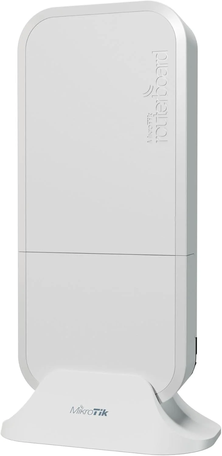 میکروتیک wAP ax نسخه ایالات متحده (wAPG-5HaxD2HaxD-US) دوال-چین وای-فای 6 (802.11ax)، 2x2 MIMO، طراحی مقاوم در برابر آب و هوا برای استفاده در داخل و خارج از منزل