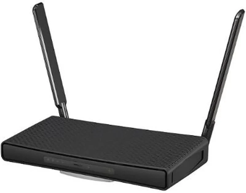 روتر بی‌سیم دو بانده MikroTik hAP ac3 با 5 پورت گیگابیتی اترنت و آنتن‌های خارجی با بهره‌وری بالا