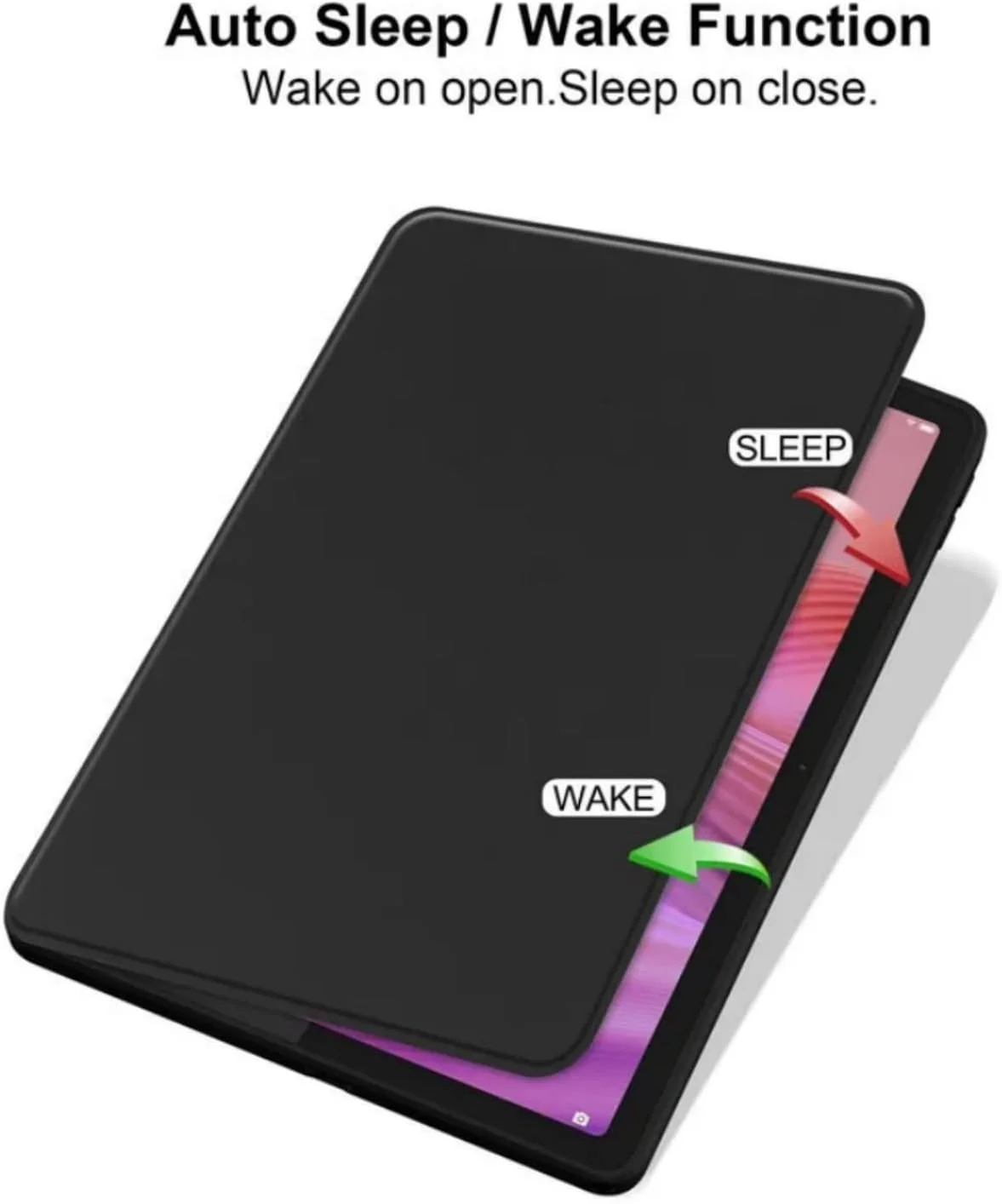 کیف محافظ تبلت لنوو تب 10.1 مدل 2025 به همراه جای قلم، چرخش 360 درجه، کاور سخت اکرلیک و پایه نگهدارنده مناسب برای تبلت 10.1 اینچی لنوو مدل TB311FU TB311XU به همراه استند و قلم