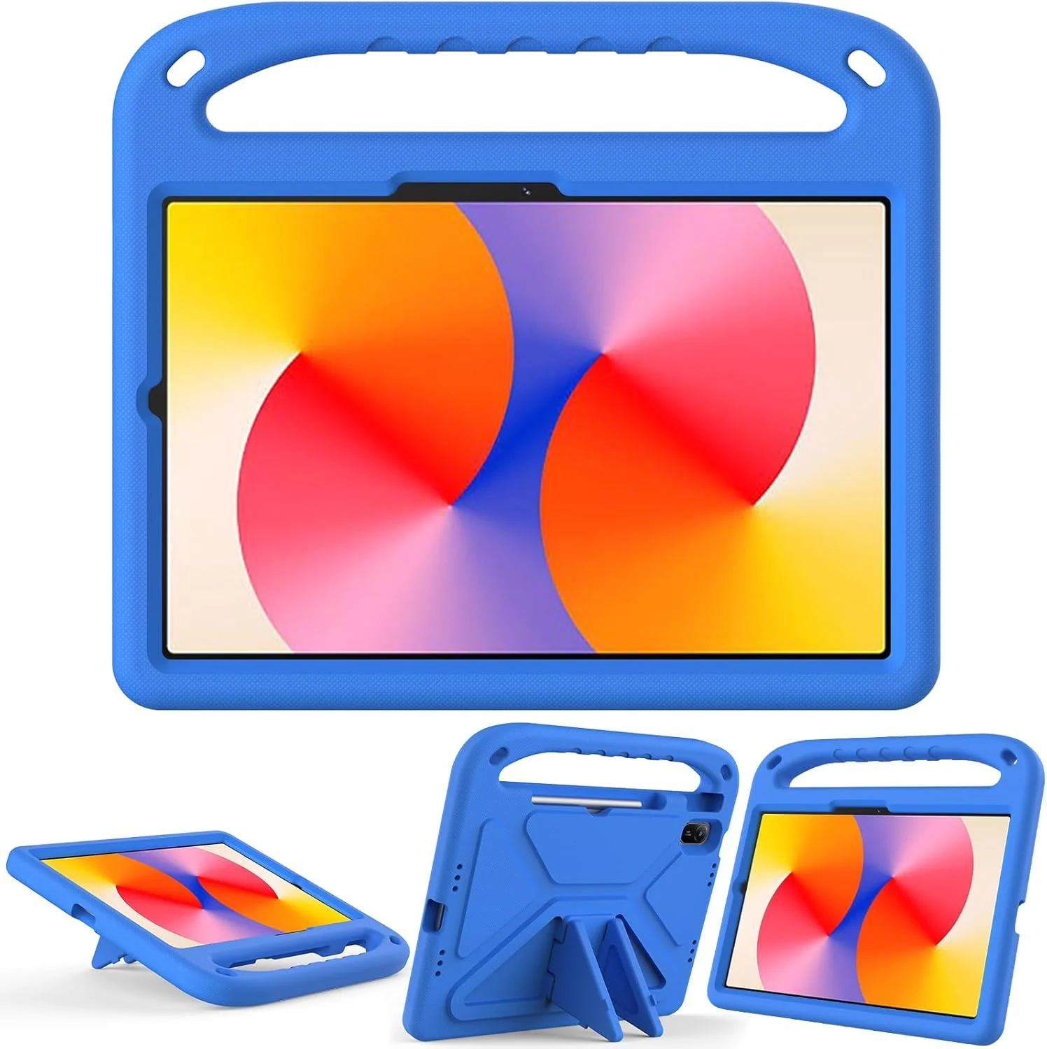 کیف محافظ تبلت هواوی MatePad SE 11 اینچ مدل 2024، مناسب کودکان - مقاوم، سبک وزن، ضد ضربه، دارای دسته و پایه سازگار با Metepad SE 11" (2024) (آبی)