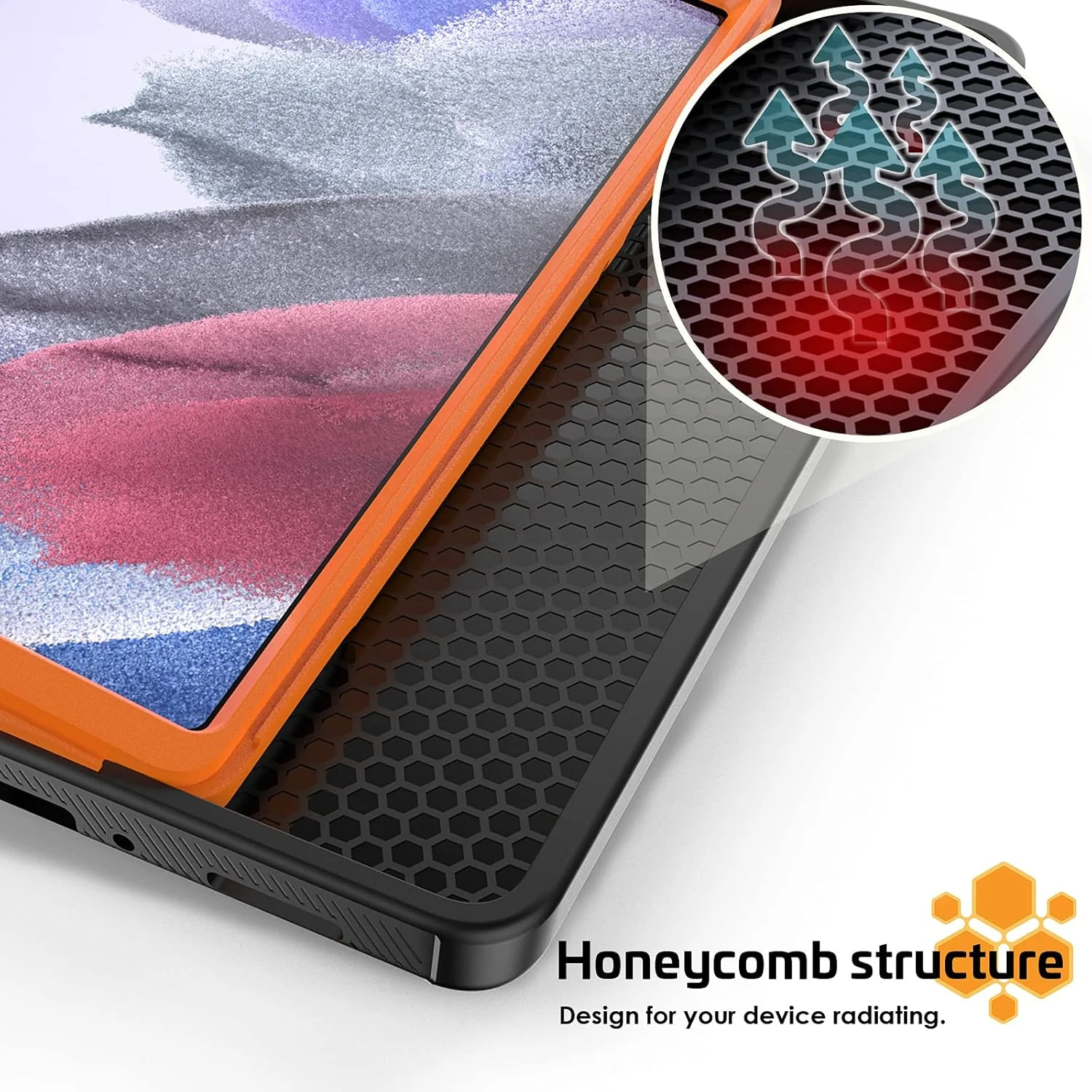 کیف تبلت هوشمند برای Samsung Galaxy Tab A7 Lite 8.7 اینچ - T220/T225، کیف کلاسوری ممتاز ضد ضربه با قابلیت استند، زوایای دید چندگانه مغناطیسی با قاب صفحه نمایش + جای کارت - قهوه ای