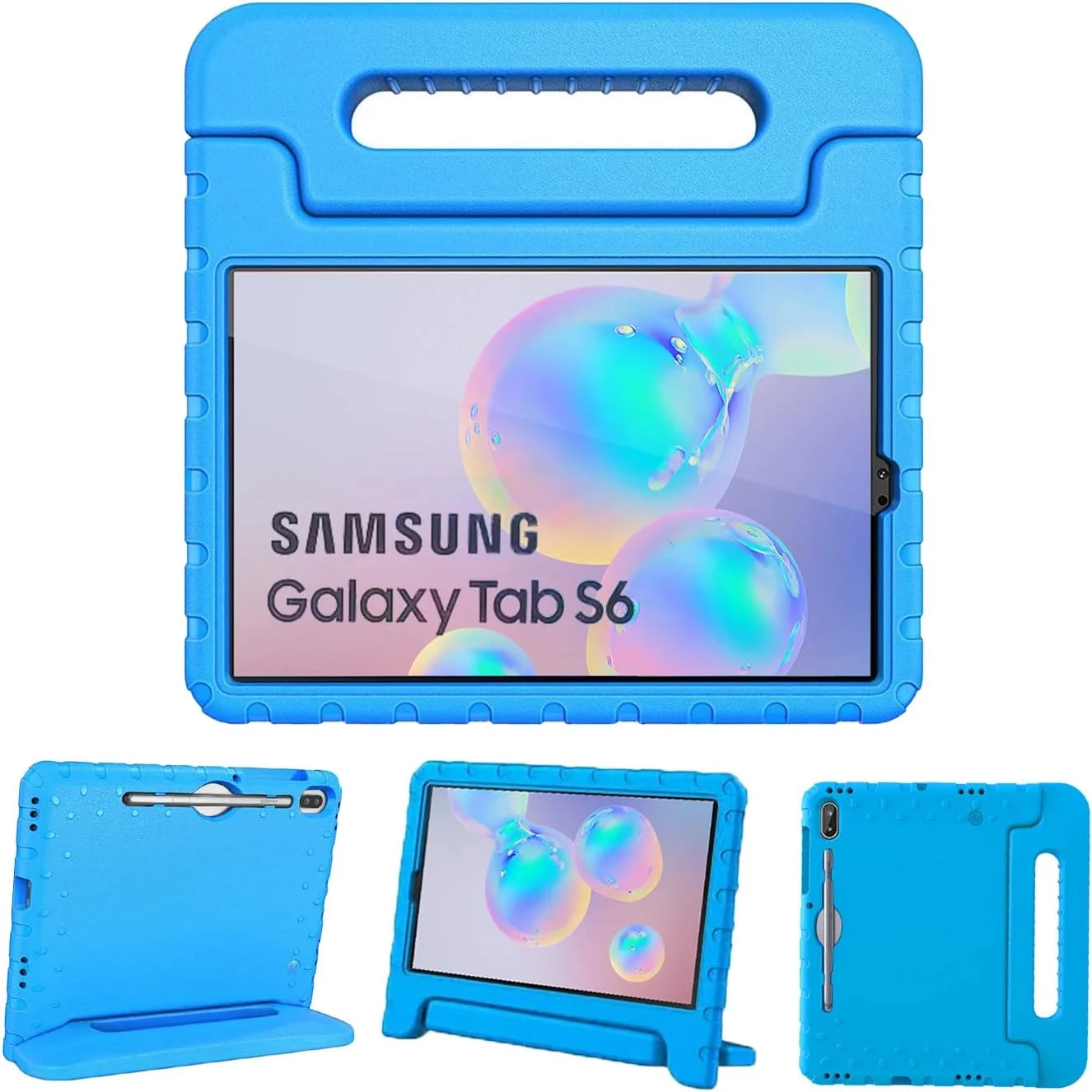 کاور تبلت سامسونگ گلکسی تب S6 با صفحه نمایش 10.5 اینچ (مدل SM-T860/T865/T867)، کاور سبک وزن و ضد ضربه کودکانه برای تبلت سامسونگ گلکسی تب S6 به همراه جای قلم