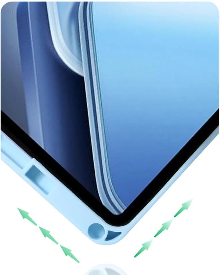 کاور محافظ تبلت آنر مجیک پد 2 (12.3 اینچ) مدل 2024، کاور سه لایه استند دار با جای قلم، چرم مصنوعی PU با پشت شفاف (مشکی)