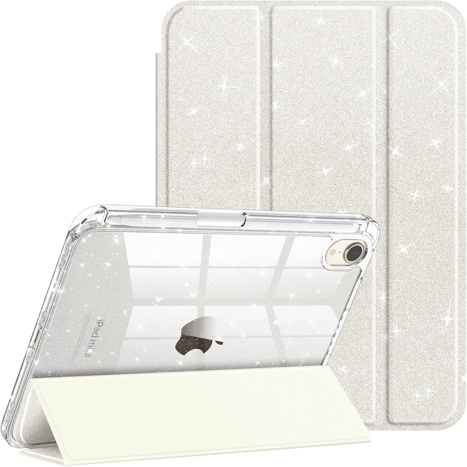 کیف محافظ ترکیبی Fintie برای آیپد مینی 7 (A17 Pro) 2024 / آیپد مینی نسل 6 سال 2021 با صفحه نمایش 8.3 اینچی به همراه جای قلم - کیف محافظ ضد ضربه با پشت سخت شفاف، طرح اکلیلی کیف محافظ ترکیبی Fintie برای آیپد مینی 7 (A17 Pro) 2024 / آیپد مینی نسل 6 سال 2021 با صفحه نمایش 8.3 اینچی به همراه جای قلم - کیف محافظ ضد ضربه با پشت سخت شفاف، طرح اکلیلی