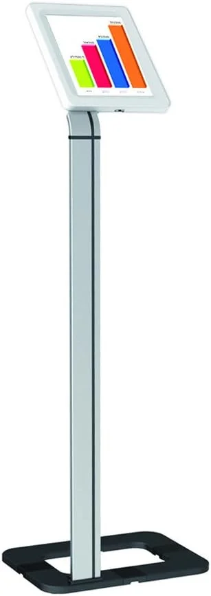 پایه امنیتی تبلت ضد سرقت - پایه نگهدارنده تبلت ایستاده با قفل، بازوی گیره قابل تنظیم، مسیریابی کابل داخلی، برای آیپد 2، 3، 4، سامسونگ، تبلت های اندرویدی - Pyle PSPADLK38