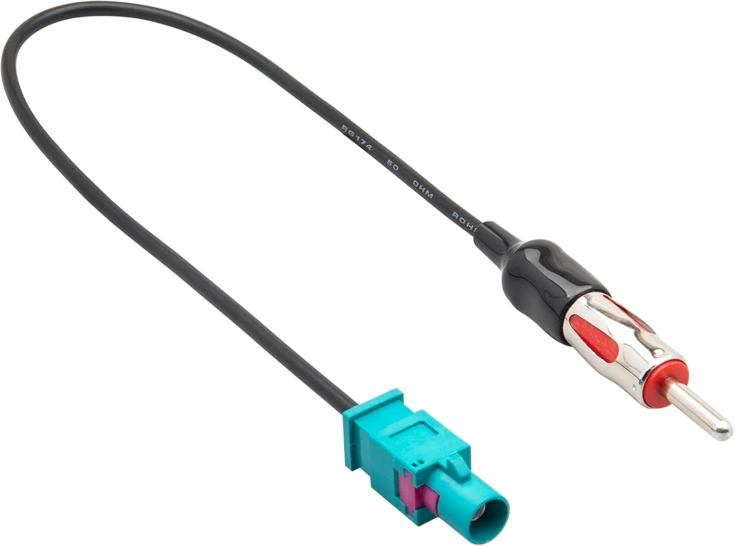 آداپتور آنتن خودرو RED WOLF Fakra نر به DIN برای فورد، بی ام و، فولکس واگن، جیپ، دوج، پورشه، کابل آداپتور آنتن رادیو خودرو GPS