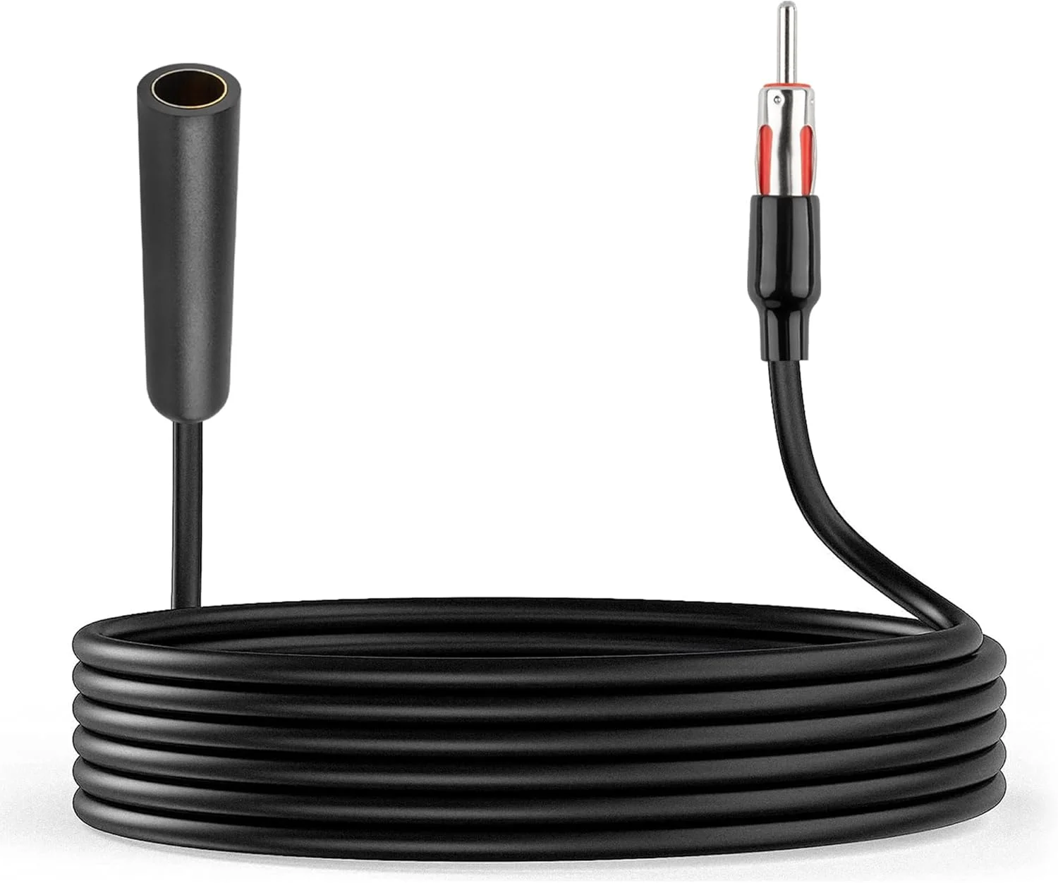 کابل افزایش طول آنتن رادیو خودرو RED WOLF 52 اینچی، نر DIN به مادگی DIN، کابل کواکسیال RG58، پلاگین آنتن FM AM یونیورسال برای خودرو، کامیون، استریو، پخش کننده CD و گیرنده رسانه