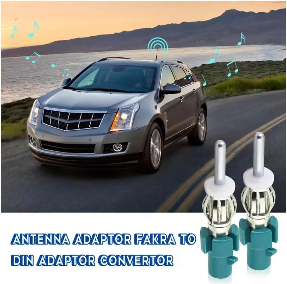 آداپتور یونیورسال Fakra Z به DIN، فکرا Z نری به پلاگ موتورولا DIN برای آنتن رادیو DAB/FM، سازگار با واحد اصلی صوتی گیرنده استریو برای خودرو، کامیون، SUV