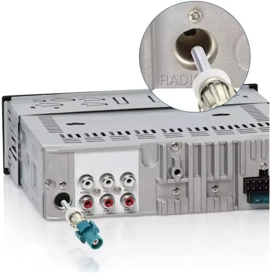 آداپتور یونیورسال Fakra Z به DIN، فکرا Z نری به پلاگ موتورولا DIN برای آنتن رادیو DAB/FM، سازگار با واحد اصلی صوتی گیرنده استریو برای خودرو، کامیون، SUV