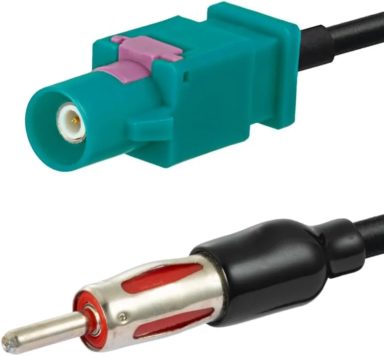 کابل آداپتور فاکرا Z نر به DIN نر 50 سانتی متری RG174 برای آنتن رادیو FM/AM کابل آداپتور فاکرا Z نر به DIN نر 50 سانتی متری RG174 برای آنتن رادیو FM/AM