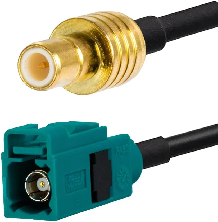 کابل افزایش طول SMB نری به Fakra Z مادگی 15 سانتیمتری، آداپتور آنتن Fakra مادگی نوع Z به SMB نری، کابل RG174 کابل افزایش طول SMB نری به Fakra Z مادگی 15 سانتیمتری، آداپتور آنتن Fakra مادگی نوع Z به SMB نری، کابل RG174