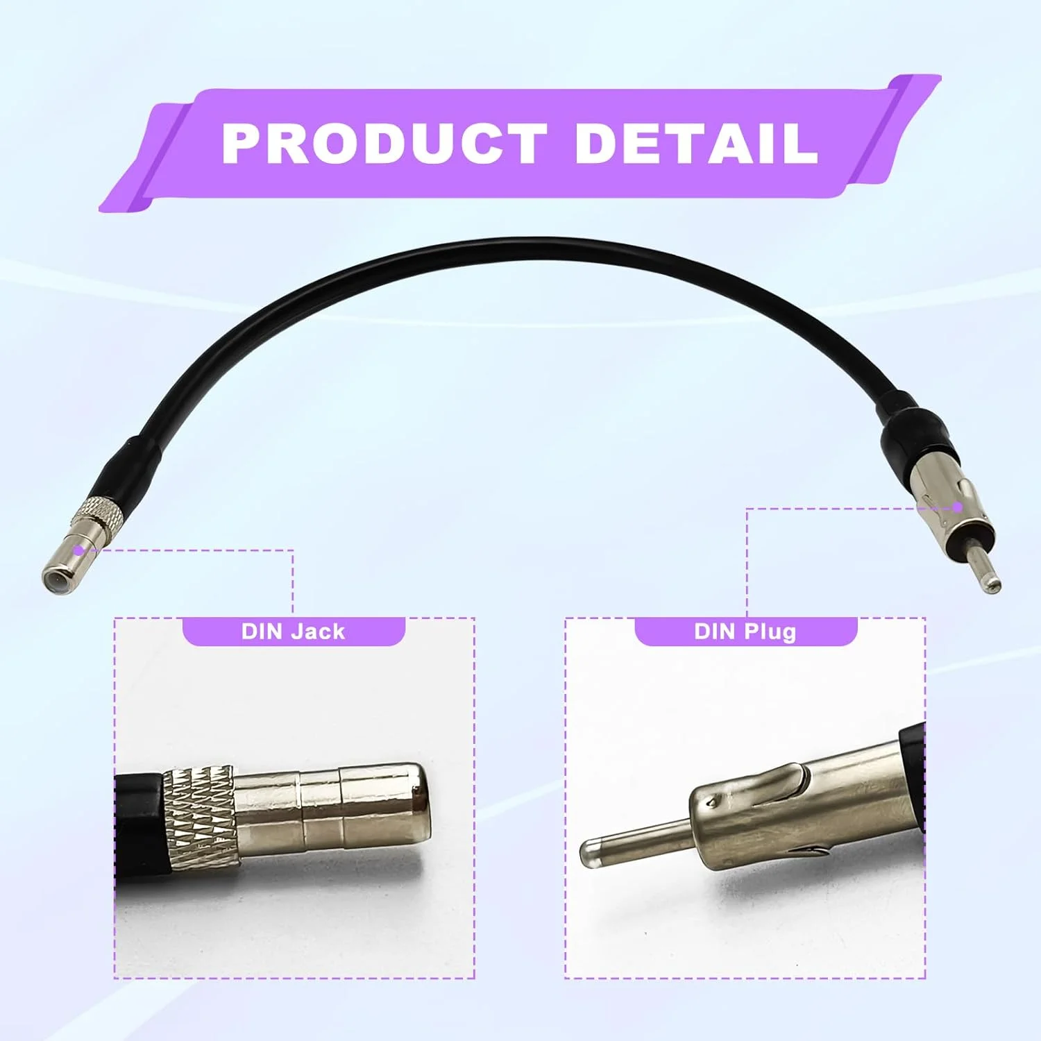 آداپتور آنتن رادیو ماشین، پلاگین نری استریو FM AM - سازگار با شورلت، جی ام سی، کادیلاک و پونتیاک ۲۰۰۶-۲۰۱۴