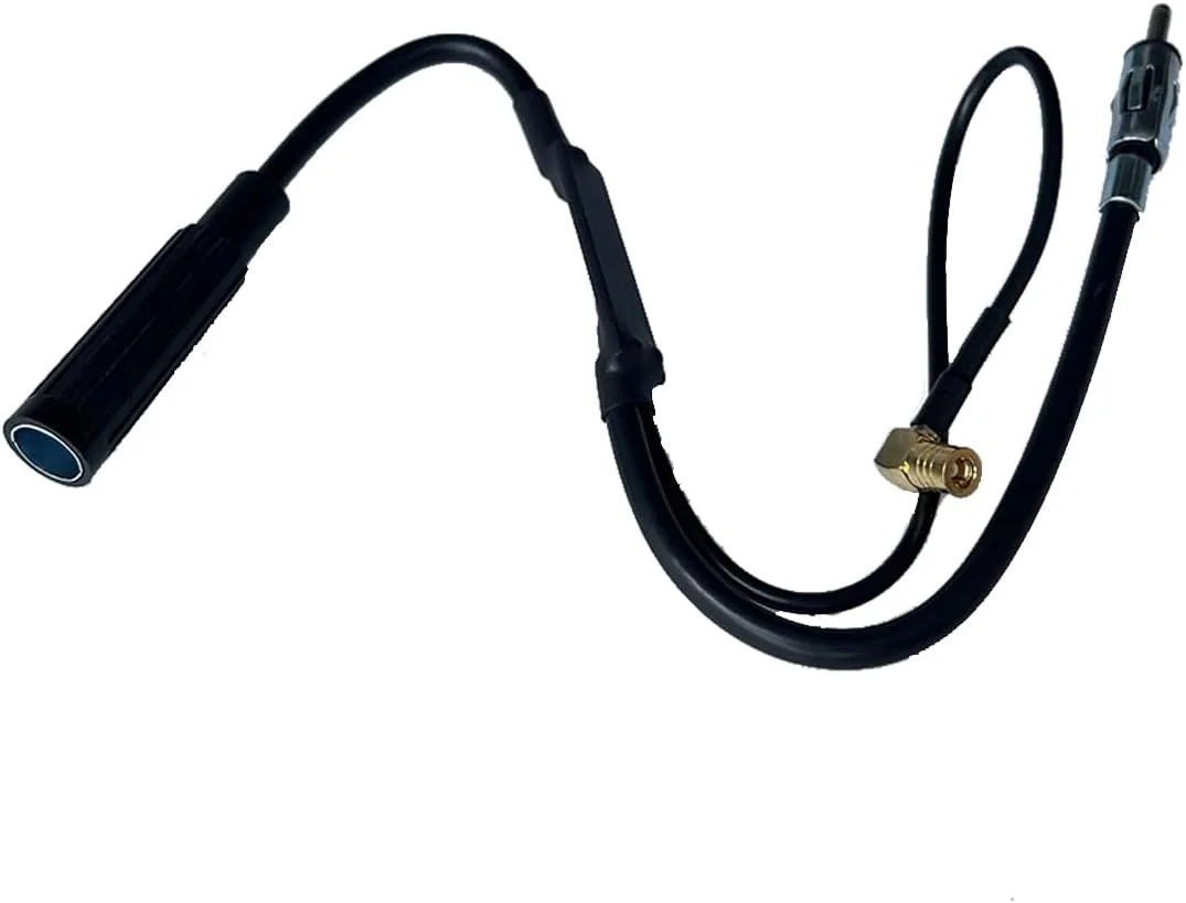 اسپلیتر آنتن رادیو خودرو NewTH 35cm DAB+ کابل آداپتور آنتن رادیو خودرو DIN مادگی به نری + اتصال SMB کابل رادیو اتومبیل فعال FM/AM برای پایونیر