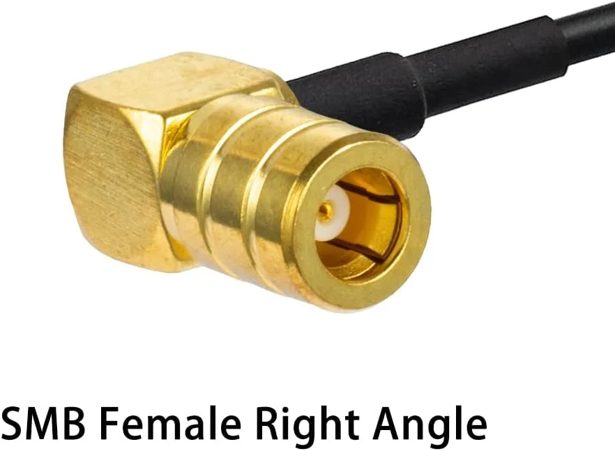 کابل افزایش طول SMB مادگی زاویه راست به Fakra Z نری 15 سانتی‌متری Universum، آداپتور آنتن Fakra به SMB، کابل RG174 نوع Z