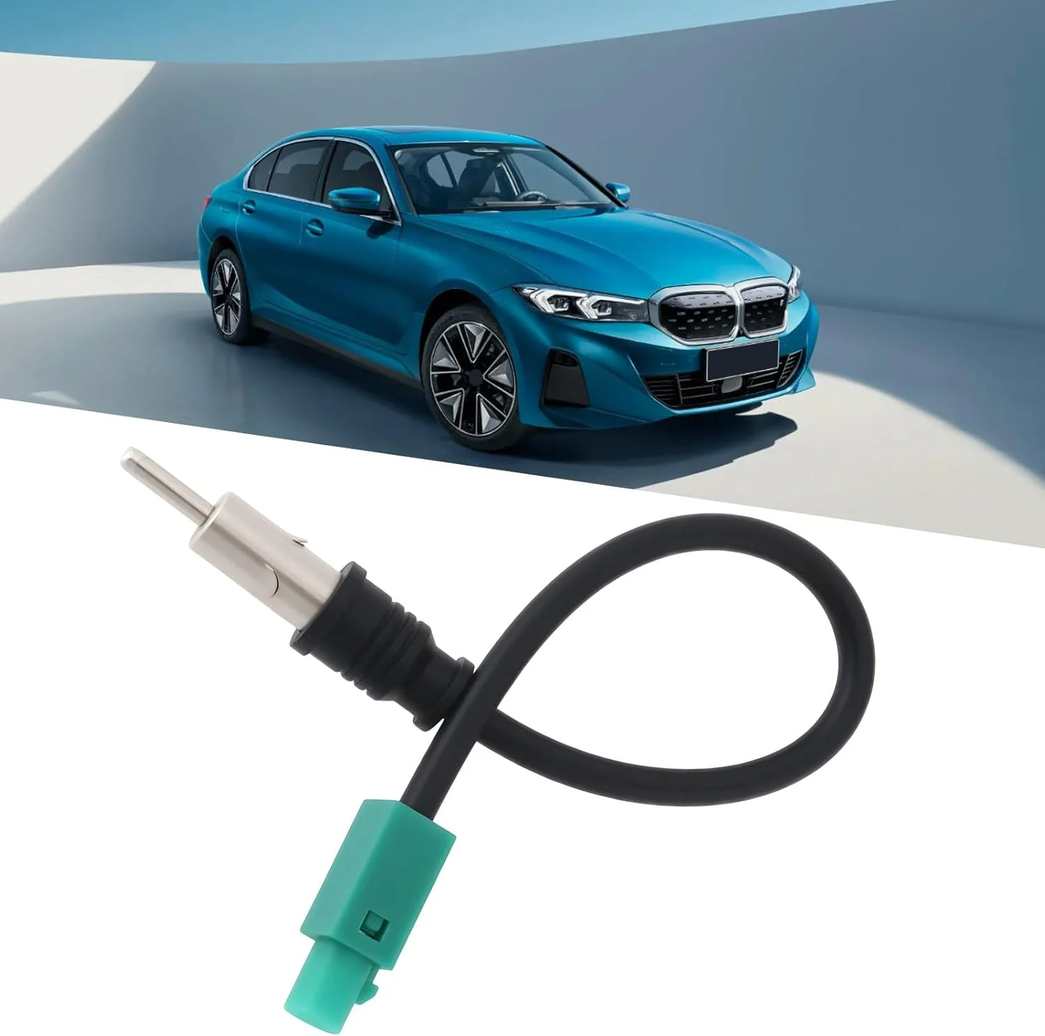 دو عدد کابل آنتن رادیویی Fakra نر به Din نر سازگار با فورد و بی ام و