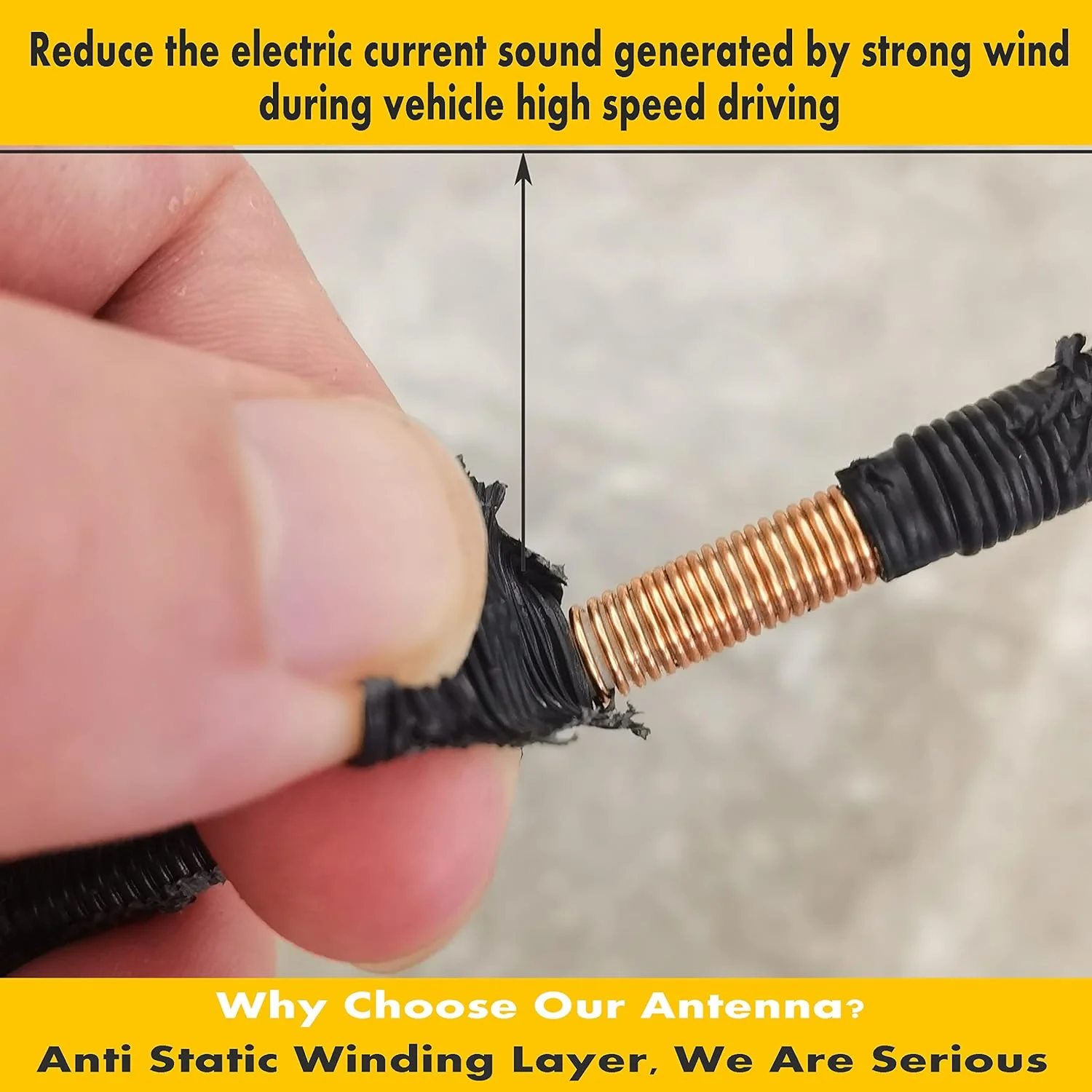 آنتن کوتاه MINILAOMA برای رم 1500 (2009-2022)، دوج رم 1500 پیکاپ (2009-2010)، میله آنتن برای دریافت رادیویی عالی - ضد کارواش 6 3/4 اینچی، جایگزینی میله آنتن سیم پیچ مسی داخلی