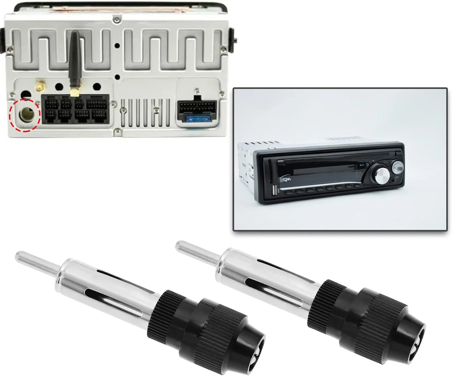 مجموعه 5 عددی کانکتور آنتن DIN رادیو خودرو MACHSWON مناسب برای رادیوهای خودرو و لوازم جانبی مرتبط مجموعه 5 عددی کانکتور آنتن DIN رادیو خودرو MACHSWON مناسب برای رادیوهای خودرو و لوازم جانبی مرتبط