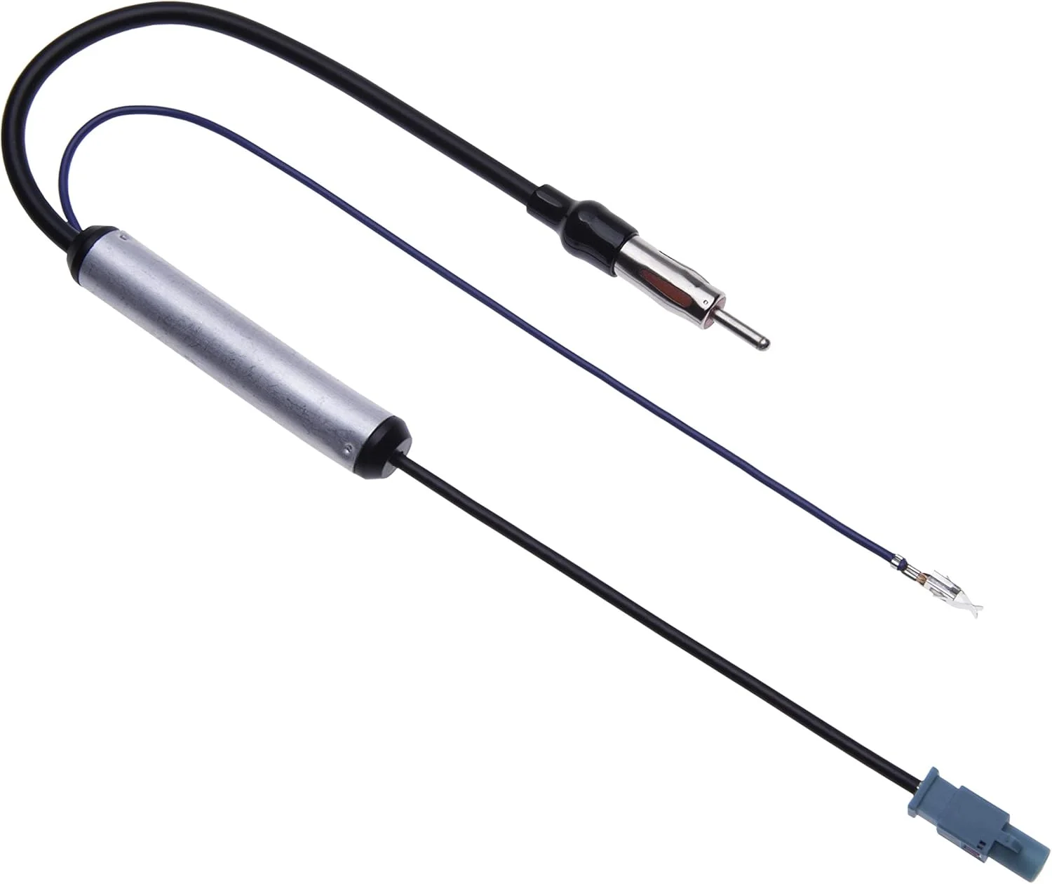 آداپتور آنتن رادیویی Keple Diversity Fakra | آداپتور آنتن تقویت شده ترمینال رادیویی استریو خودرو برای AU DI A4 / S4 2009-2014 | پلاگین Fakra نر به DIN نر