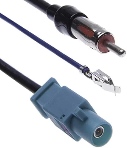 آداپتور آنتن رادیویی Keple Diversity Fakra | آداپتور آنتن تقویت شده ترمینال رادیویی استریو خودرو برای AU DI A4 / S4 2009-2014 | پلاگین Fakra نر به DIN نر