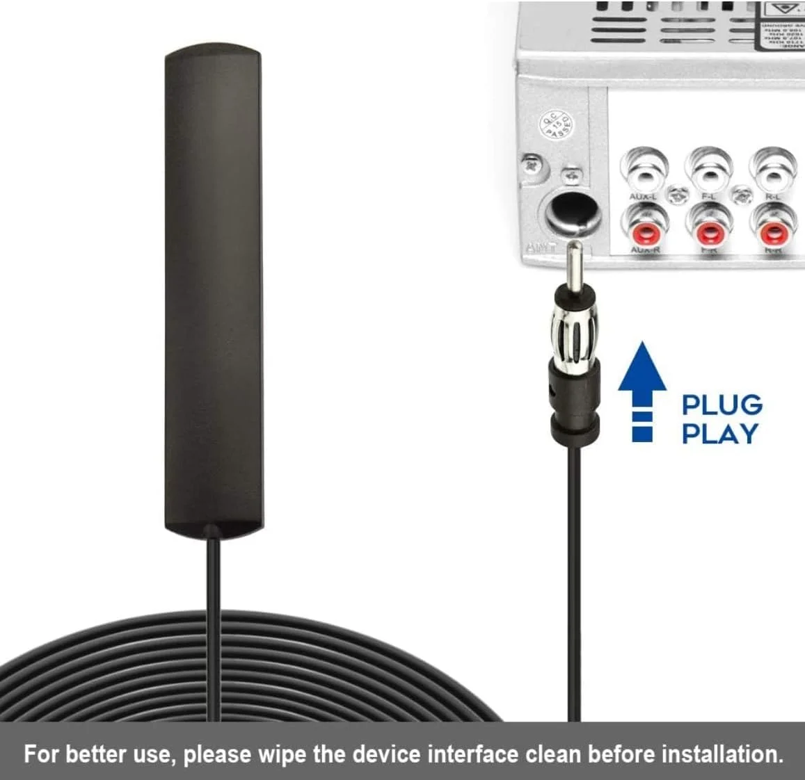 تقویت کننده آنتن رادیویی AM FM خودرو Karessories با چسب مخفی و کانکتور DIN برای خودرو، کامیون و SUV