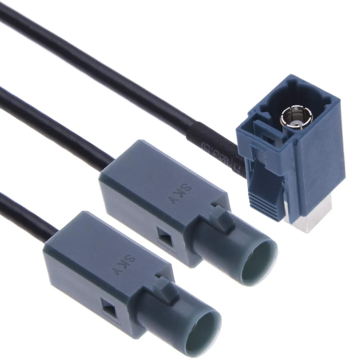 آداپتور آنتن رادیو خودرو دوگانه Fakra Keple | دوشاخه دوبل Fakra اتصال استریو FM مسیریابی GPS برای مدل های خودرو