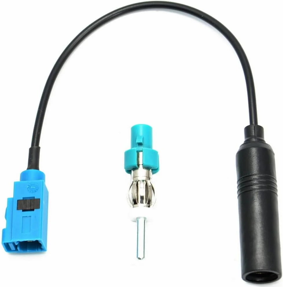 کابل اتصال آنتن رادیو استریو خودرو یونیورسال Goliton، فاکرا Z نر به مادگی به کانکتور DIN برای استریو خودرو، رادیو HD، پخش کننده CD و گیرنده