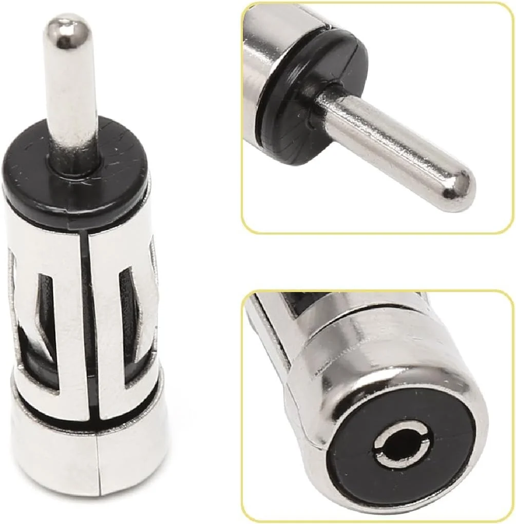 مجموعه 3 عددی آداپتور آنتن رادیویی JDIEOQA، تبدیل DIN نر به ISO ماده، آداپتور استریو خودرو جهانی، تبدیل ISO نر به DIN برای رادیو خودرو