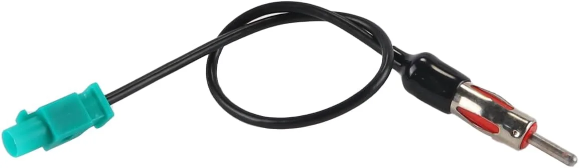 آداپتور آنتن فاکرا به DIN ISO انویه، 30 سانتی متر، مبدل آنتن رادیو خودرو، سوکت DIN 41585، سازگار با اکثر مدل های خودرو موجود در بازار، جایگزین OEM