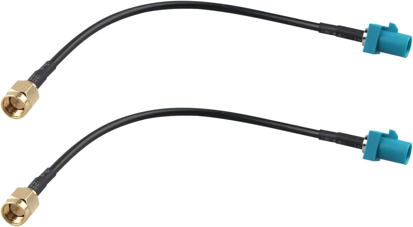 کابل آداپتور آنتن هوایی خودرو فکرا Z نری به SMA نری RG174 15 سانتی متر/6 اینچ یونیورسال برای استریو ماشین، واحد اصلی اندروید، مسیریابی GPS، رادیو دیجیتال DAB، تلماتیکس 4G LTE