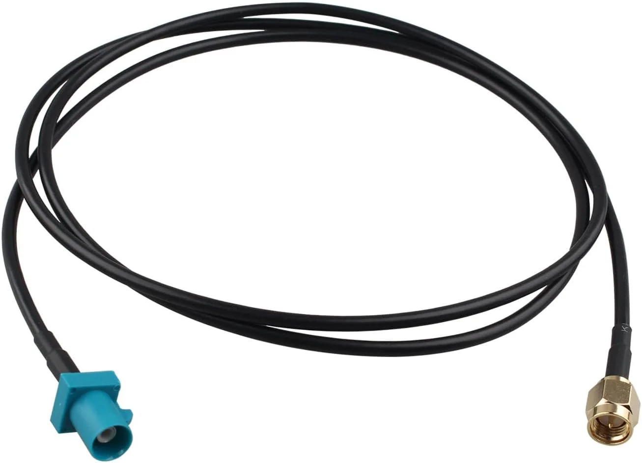 کابل آداپتور آنتن هوایی خودرو فکرا Z نر به SMA نر RG174 به طول 1 متر/3 فوت، یونیورسال برای استریو ماشین، واحد اصلی اندروید، مسیریاب GPS، رادیو دیجیتال DAB، تلماتیکس 4G LTE