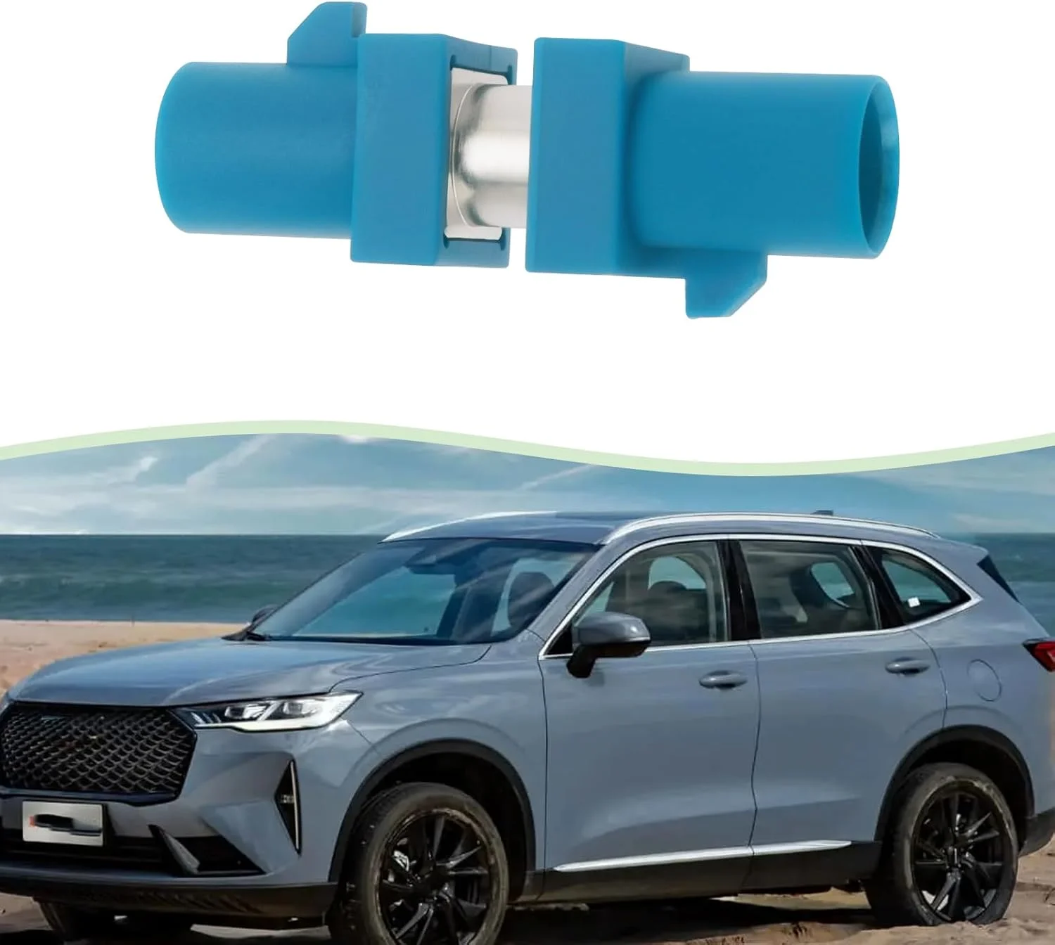 آداپتور Fakra Z ماده به ماده eMagTech برای سیستم های رادیویی GPS و کاربردهای آنتن تلماتیک خودرویی - آبی روشن