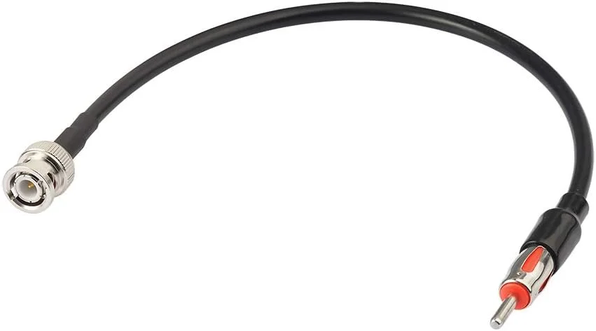 کابل افزایش طول BNC نری به موتورولا AM/FM نری Eightwood، طول 30 سانتی متر، کواکسیال RG58 برای آنتن رادیو خودرو