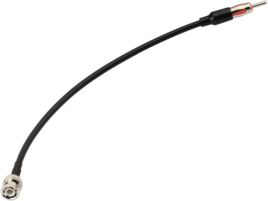کابل افزایش طول BNC نری به موتورولا AM/FM نری Eightwood، طول 30 سانتی متر، کواکسیال RG58 برای آنتن رادیو خودرو