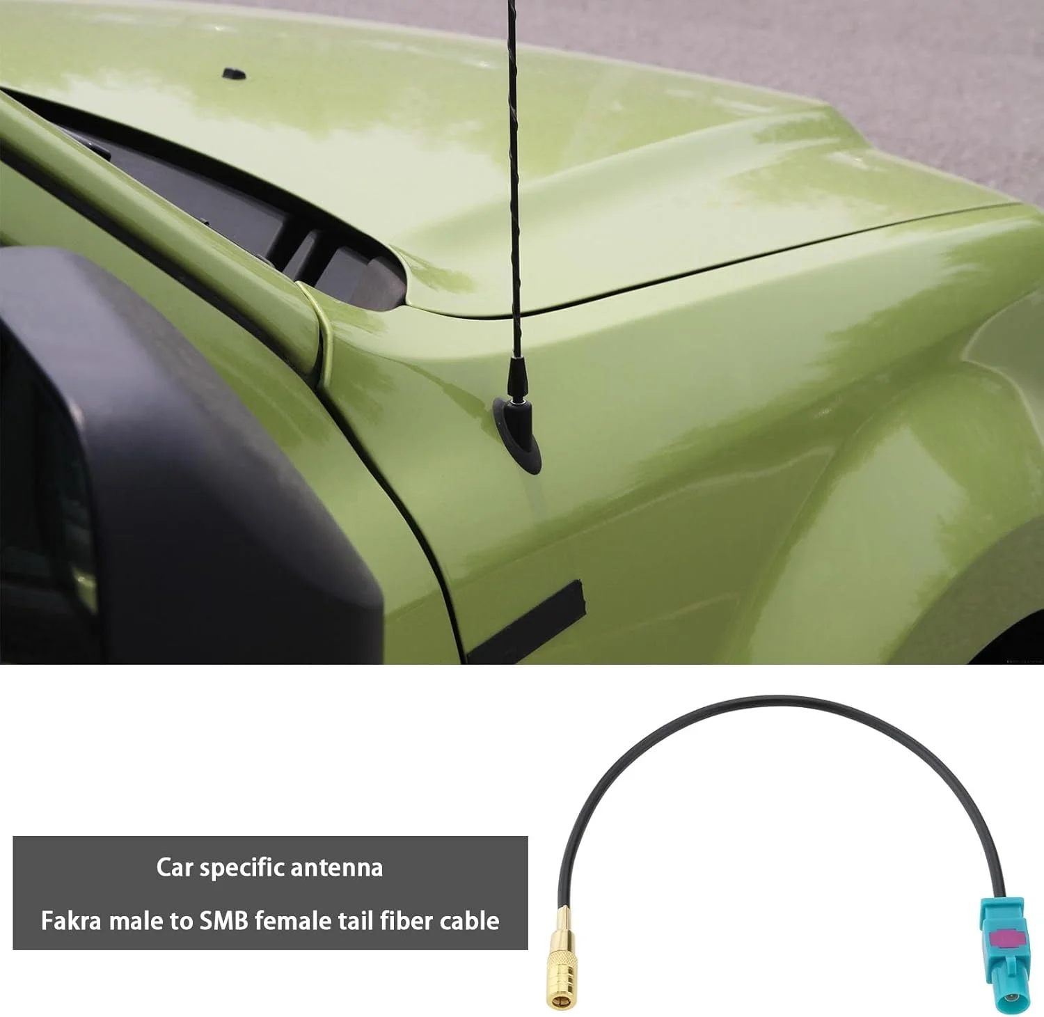 کابل آداپتور آنتن خودرو ECSiNG فیش Fakra M به سوکت SMB سازگار با Blaupunkt سازگار با JVC سازگار با Kenwood سازگار با Clarion