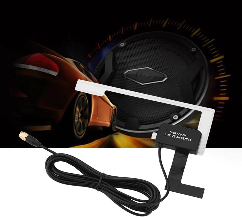 آنتن رادیو دیجیتال DAB خودرو با پایه شیشه ای، پلاگین نری MCX برای رادیو DAB خودرو