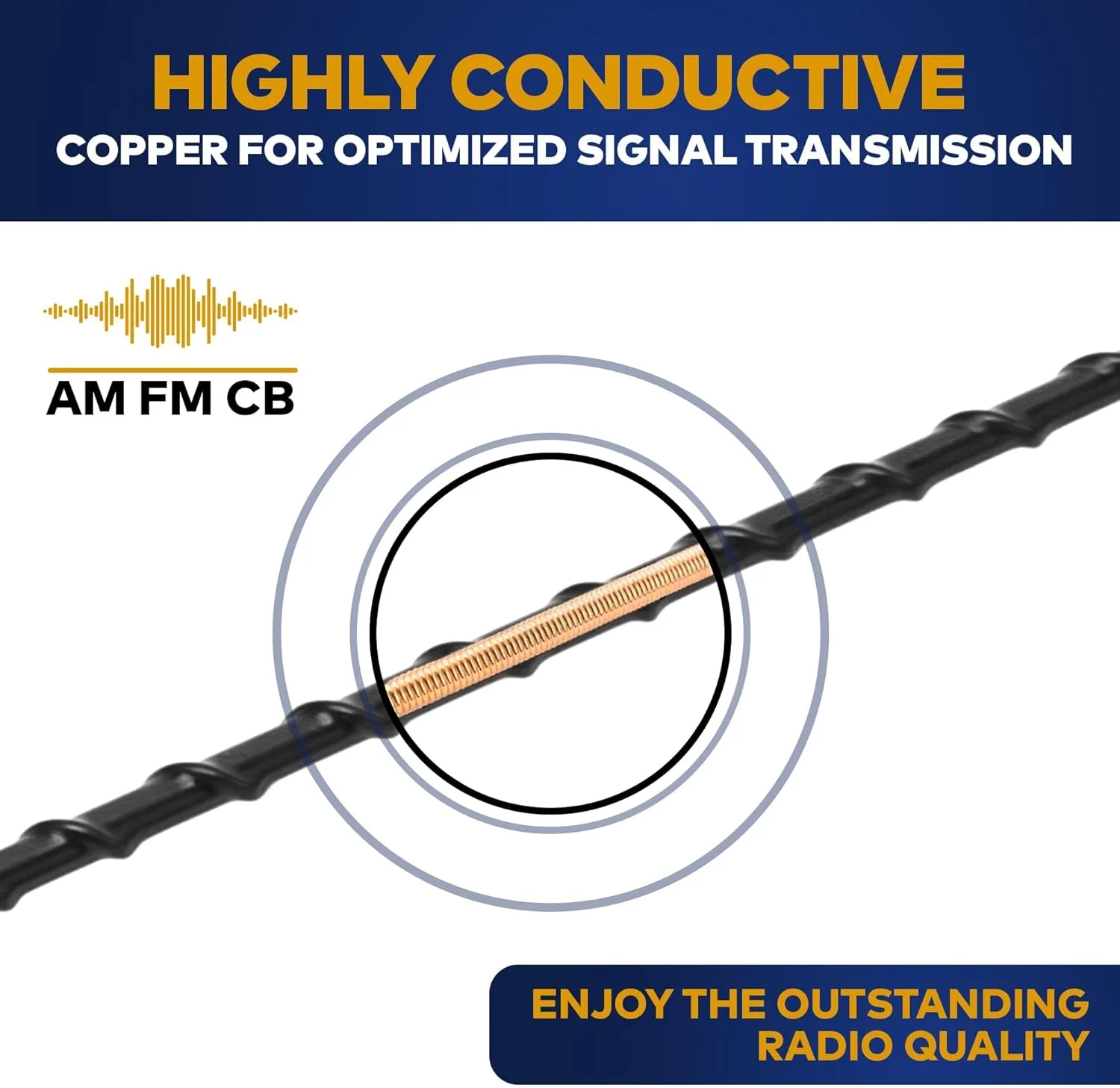 آنتن فلزی کوتاه شلاقی 2 عددی برای هارلی دیویدسون | آنتن های 16 اینچی با دوام بالا | آنتن رادیویی مشکی ضد آب مناسب FM AM XM CB | لوازم جانبی جهانی برای هارلی دیویدسون