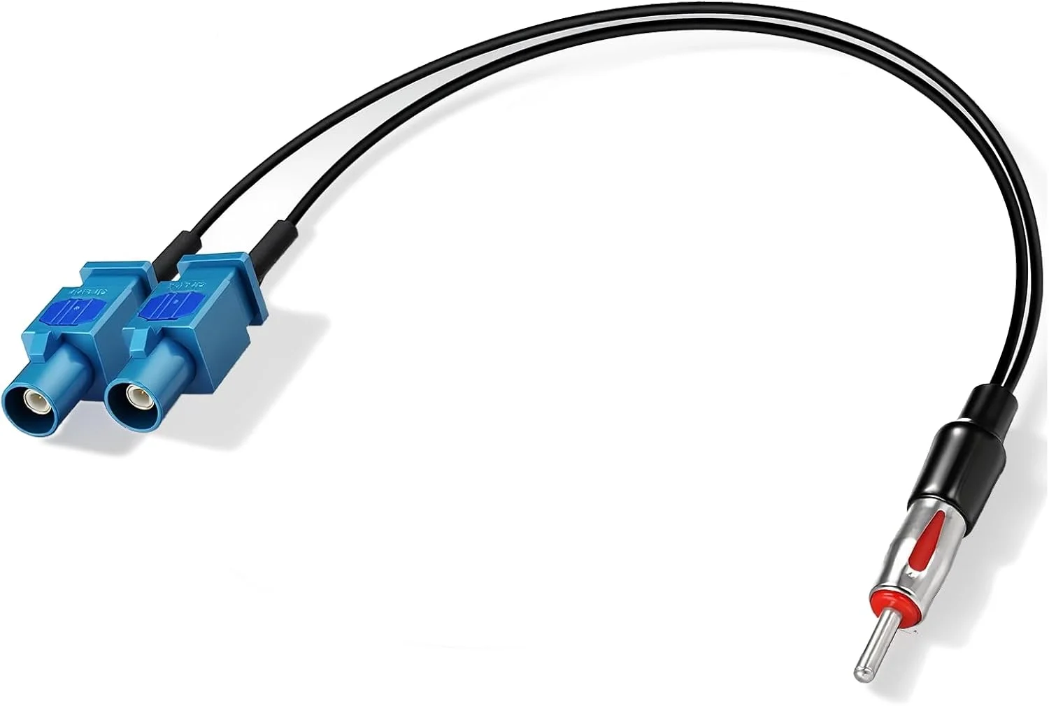 کابل آداپتور آنتن رادیو خودرو Bingfu، مبدل دوگانه Fakra به DIN نر (موتورولا)، کابل آداپتور کواکسیال FM/AM برای گیرنده استریو