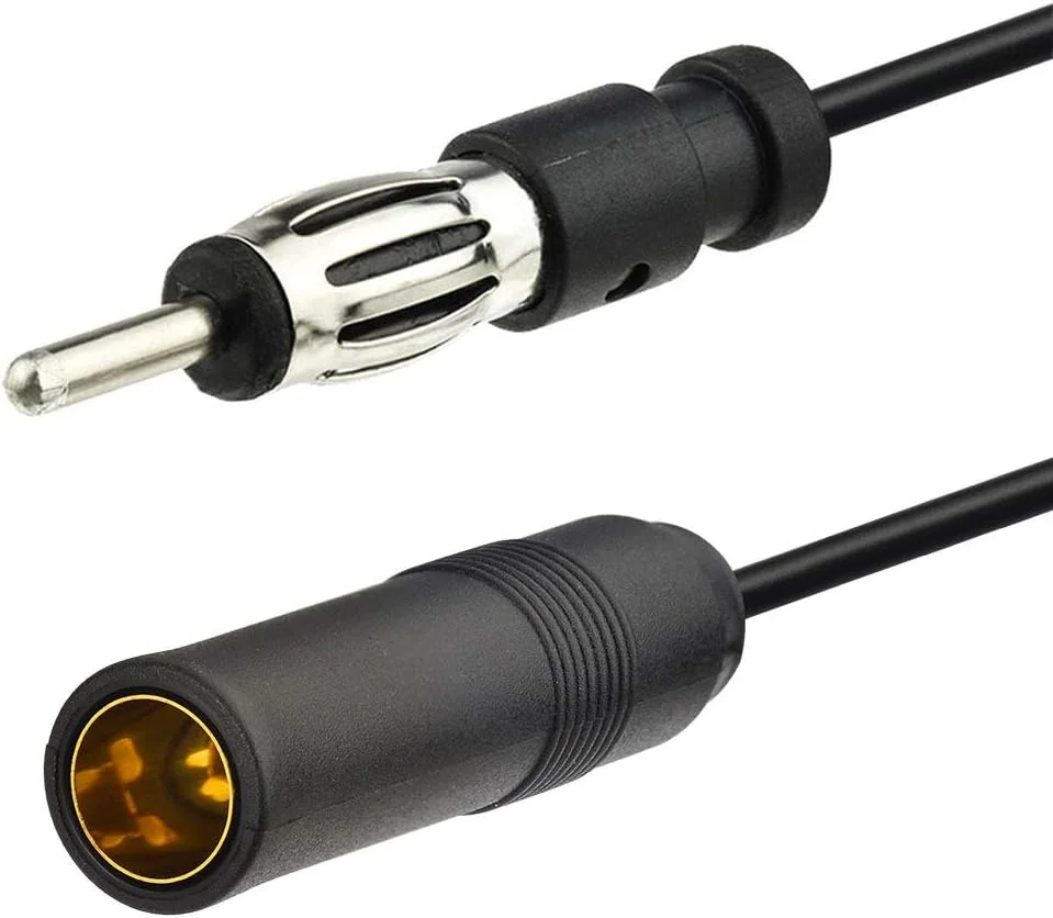 کابل افزایش طول آنتن رادیو FM AM خودرو بینگفو، 120 سانتی متر، کانکتور DIN برای پخش کننده استریو، CD و گیرنده رسانه خودرو