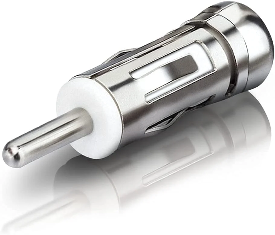 آداپتور آنتن خودرو Bingfu، آداپتور استریو خودرو جهانی سوکت ISO به کانکتور دوشاخه DIN (بسته 2 عددی) برای واحد اصلی رادیو صوتی خودرو